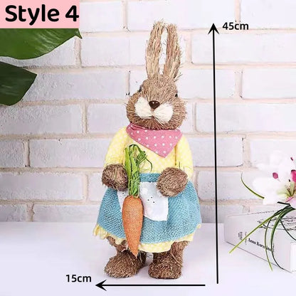 Straw Bunny for Easter