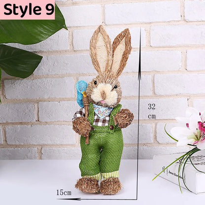Straw Bunny for Easter