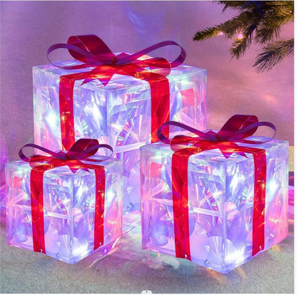 Light Up Christmas Gift Box