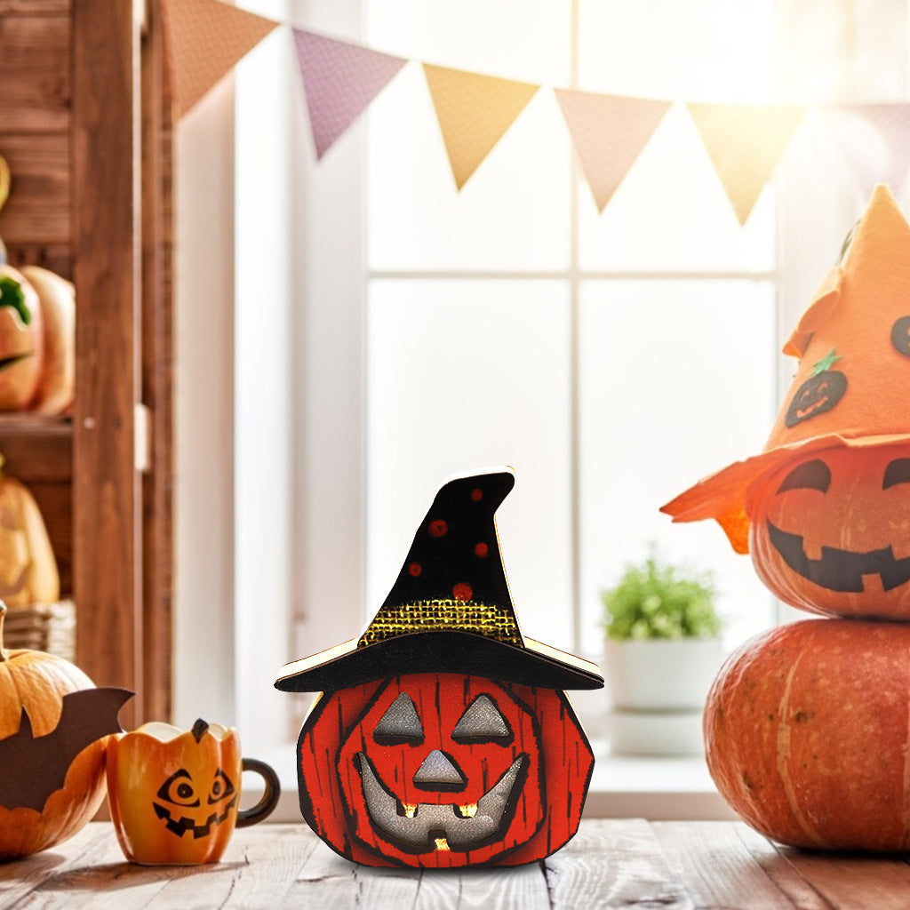 Creative Halloween Wooden Lamp